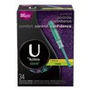 U by Kotex Sleek Slender Tampons Multipack, Regular/Super Absorbency, 34 Count