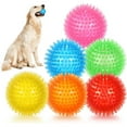 thumbnail image 3 of 6 Pack 2.5” Squeaky Dog Toy Balls, Floating Dog Pool Balls, Spiky Dog Balls, Durable Interactive Fetch Toys for Puppy, Dog Chew Toys for Teething (2.5", Small Dog) Fashion Accessories Pets Sensory, 3 of 8