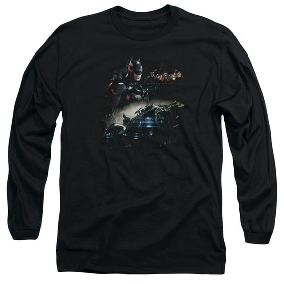 Batman Arkham Knight Knight Rider Long Sleeve T-Shirt Adult 18/1 Black