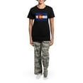 thumbnail image 4 of CafePress - Colorado Flag Women's Dark Pajamas - Women's Short Sleeve Print T-Shirt and Pants Dark Cotton Pajama Set, 4 of 7