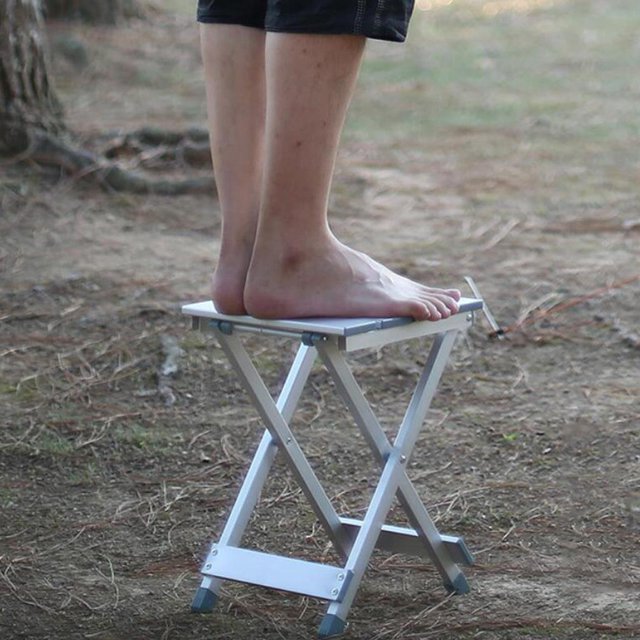 Taburete Plegable Portátil Aleación Aluminio ejercicio Acuáticos Accesorio Deportivo Acuático