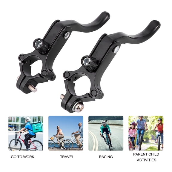 FUTUREORYY Sturdy Black Aluminum Alloy Bike Brake Lever for Safety 1Pair