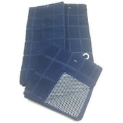 Microfiber Kitchen Dish Cloth and Towel Blue 4 Piece Set Windowpane