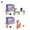 Elephant+Giraffe, variant on Animal Soft Glue Digital Color Cognitive Building Blocks Educational Toy