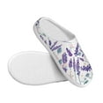 thumbnail image 3 of Kdxio Lavender Flowers Women's Men's Slippers Plush Slip-On House Slipper for Winter Indoor Soft Cushion Non-slip Fluffy Slides Slippers-37/38, 3 of 7
