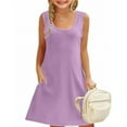 thumbnail image 1 of Robes pour Filles Décontractées à Fleurs, Robe Trapèze avec Poches pour Filles de 4 à 14 Ans pour le Printemps et l'Été, Tenue de Tous les Jours, 1 of 7