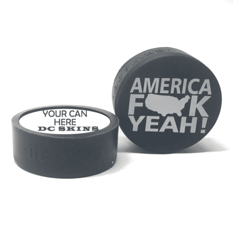 FIT Black DC Skin Snuff Cover Waterproof Protective Skins for Dip Chew Cans 