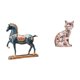 thumbnail image 1 of Figura de caballo, escultura animal, estatua de caballo de resina coleccionable, estatua de gato, figura de gato de cerámica, adorno de escritorio ade, 1 of 8