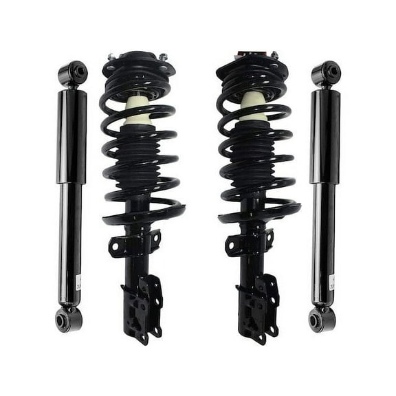 Front and Rear Strut Coil Spring and Shock Absorber Assembly Kit - 4 Piece - Compatible with 2006 - 2011 Chevy HHR (Excluding SS Models) 2007 2008 2009 2010