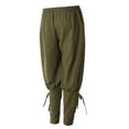 thumbnail image 3 of BPURB Pirate Pants for Men Viking Costume Renaissance Medieval Pants Pirate Trousers, 3 of 7