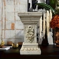 thumbnail image 6 of 11.81" H Garden Pedestal Statue with Bow Design,Weatherproof Outdoor Pedestal for Sculptures,Suitable for Garden Decoration,White, 6 of 7