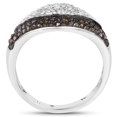 thumbnail image 2 of 0.50 Carat Genuine Champagne Diamond and White Diamond .925 Sterling Silver Ring QJ Model, 2 of 3