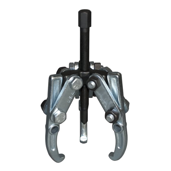 Cal-Van Tools 134 Extracteur Réglable - 3 Mâchoires, Portée 3-1/2 Po, Engrenage à Cliquet 4 Po. Outils de Roulement Pilote