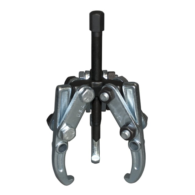 Cal-Van Tools 134 Extracteur Réglable - 3 Mâchoires, Portée 3-1/2 Po, Engrenage à Cliquet 4 Po. Outils de Roulement Pilote