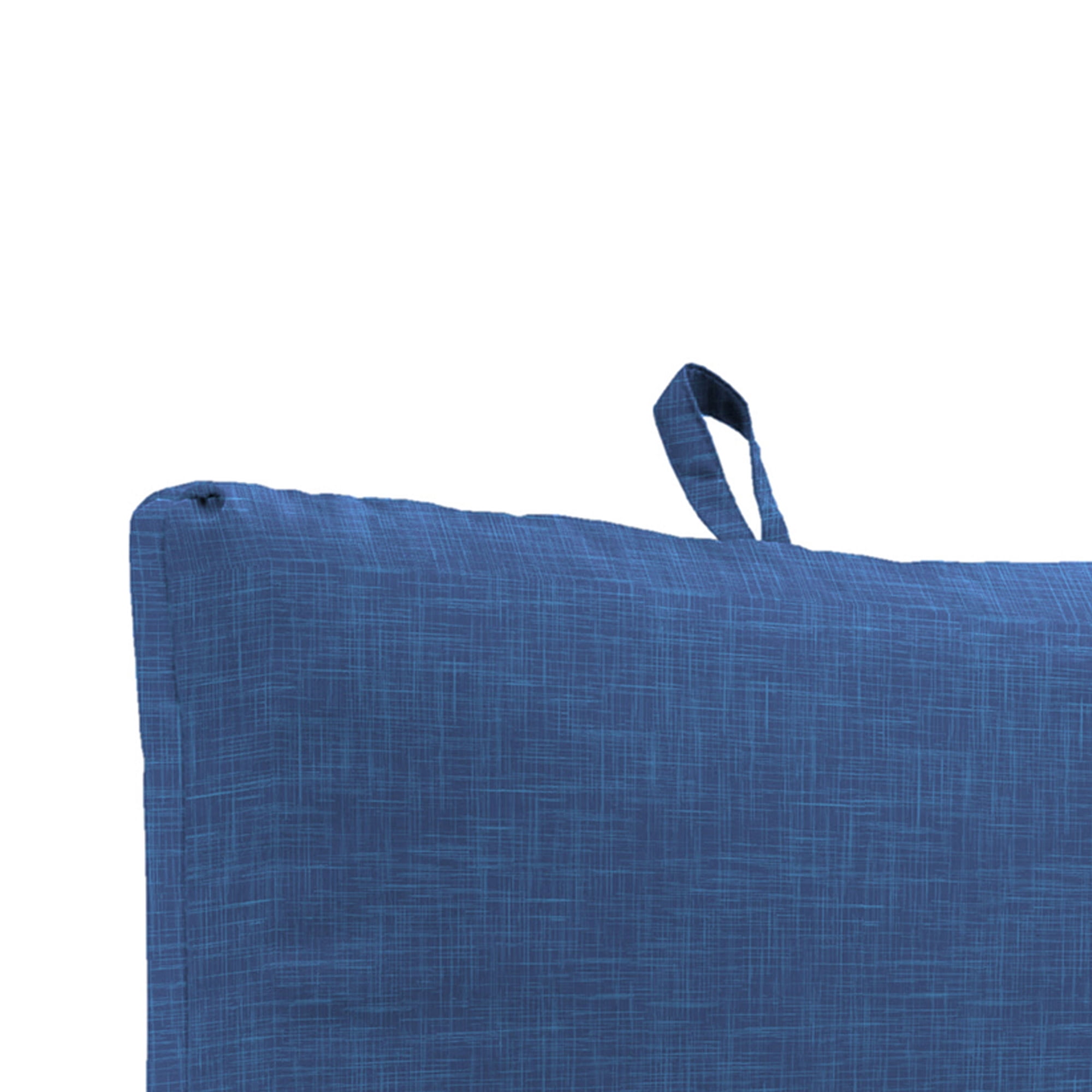 44" x 21" Rectangular Outdoor Chair Cushion with Ties and Hanger Loop
