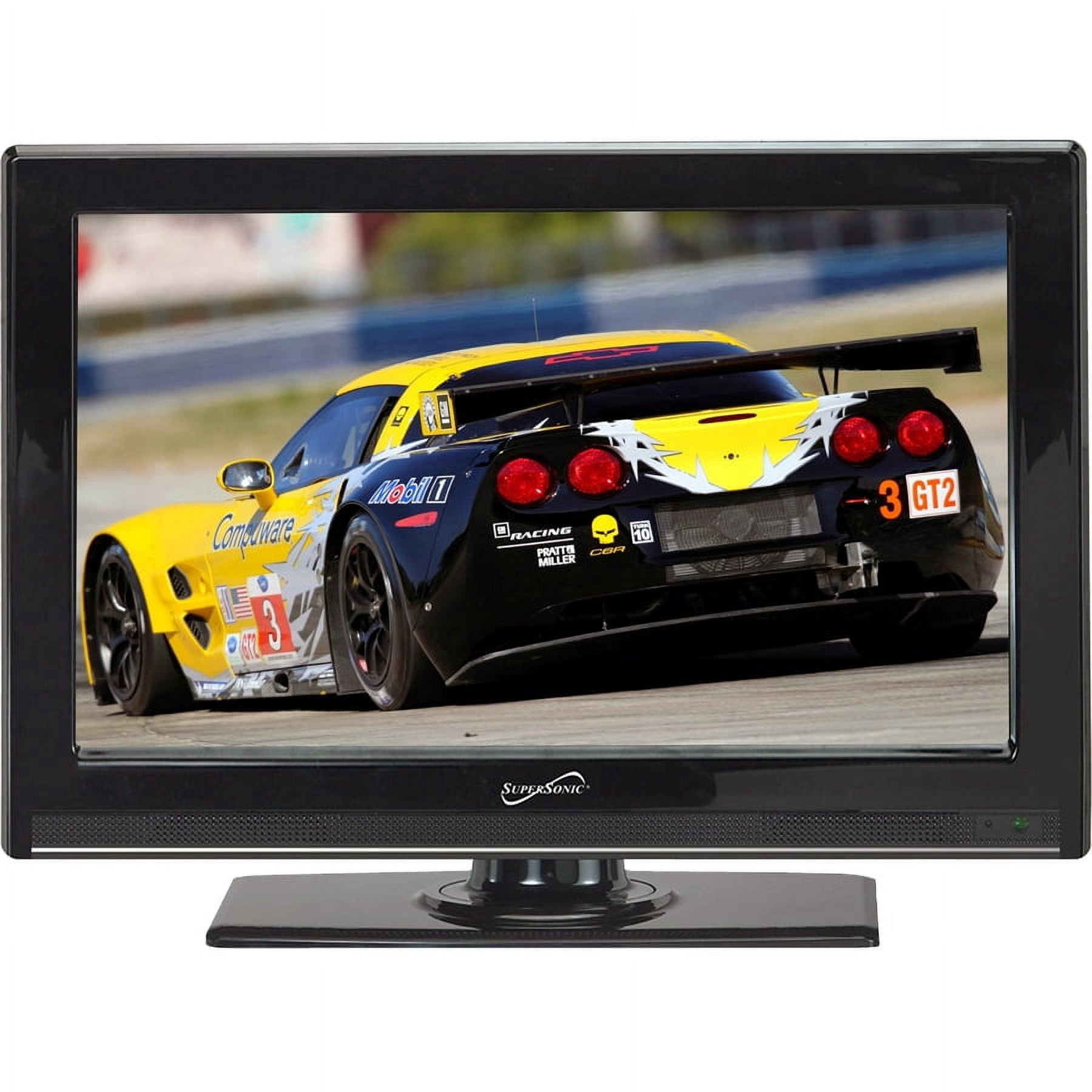 Supersonic SC-2411 24in Led Hd Tv Built-in Dual Tuners Hdmi Input Compatible Hdtv 1080p/1080i/720p/