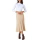 thumbnail image 2 of Faldas midi de punto de cintura alta en línea A vintage casual para mujer INSPIRE CHIC XL caqui, 2 of 5