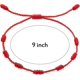 thumbnail image 2 of 6 Pieces Summer String Bracelets Red Bracelet Red Cord Adjustable Bracelet Red, 2 of 5