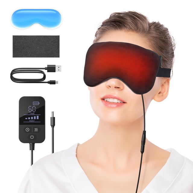 Máscara térmica para ojos Medcursor, recargable, eléctrica, apagón