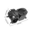 thumbnail image 2 of COMPUKAS Riser De Manillar Para Mountain Bike En Aluminio Negro Resistente Y Cómodo, 2 of 8