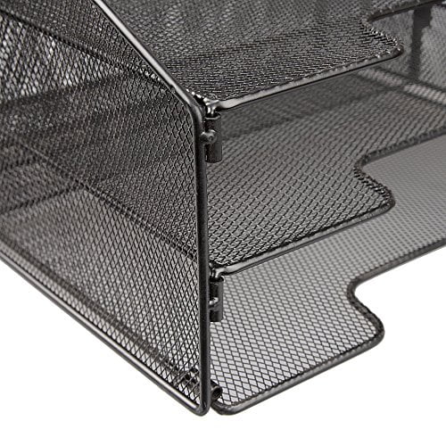 Vanra Metal Mesh Desktop File Sorter Organizer Desk Tray Organize Vanra Metal Mesh Desktop File Sorter Organizer Desk Tray Organize With 3 Letter Trays And 2