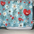 thumbnail image 5 of Brythos Shower Curtains,High-Density Polyester Fabric Shower Curtains for Bathroom,Unique Artistic Style Fabric Shower Curtain,Style1,35"X72", 5 of 6