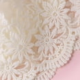 thumbnail image 5 of Wxirdiow Baby Girl Sun Hats Baby Girl Lace Muslin Bonnet Infant Soft Double Layer Sun Hat Lace Embroidery Floral Cap with Chin Strap White Size,3-15 Months, 5 of 8