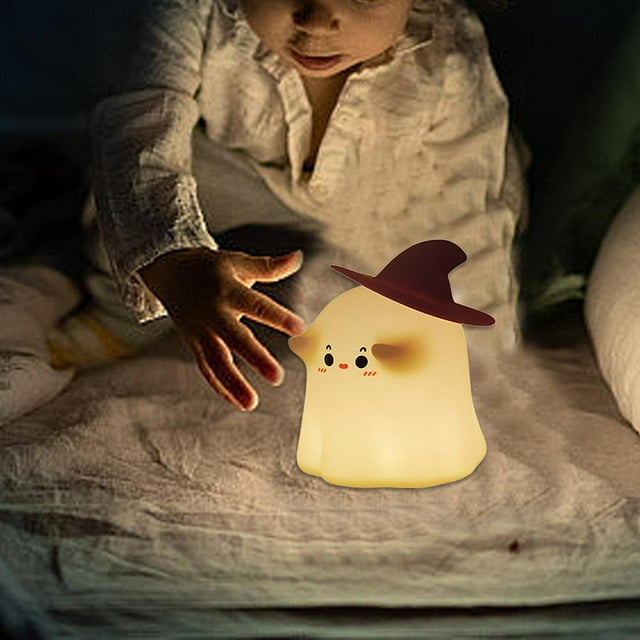 Luz de noche,Bonita luz nocturna de silicona para dormitorio infantil,Lámpara táctil para mesita de noche,decoración de habitación,regalo de cumpleaños,Lámpara de noche multifuncional