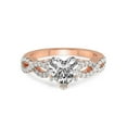 thumbnail image 3 of 2 Carat IGI Certified Heart Shape Lab Grown Diamond Engagement Ring | 14K Rose Gold | Lorene Twisted Shank Lab Diamond Ring | FG-VS1-VS2 Quality Friendly Diamonds, 3 of 5