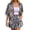 A1#-Dark Blue, variant on Women Floral Print Short Sleeve Shorts Set - Tie Waist Two Piece Outfit, Summer Beachwear(Navy-XS)