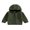 Green, variant on Kids Baby Girls Winter Hoodie Jacket 6 12 18 24 Months 2T 3T 4T Lightweight Solid Color Plush Zipper Cardigan Winter Jacket for Infant Spring Fall Outwear