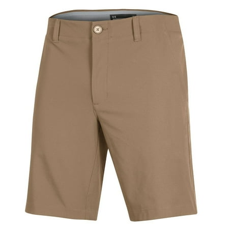 New Men's Under Armour 2021 Iso Chill Golf Shorts Toffee Beige 40