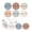 S1-B, variant on Thank You Stickers Business Stickers for Envelopes Seals Labels 500pcs Clear Round PVC Transparent Self-Adhesive Stickers 1 Inch Kraft Brown Finish Circle Labels for Small Business