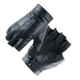 thumbnail image 1 of destyer Gants Légers en Cuir PU Protection Demi-Doigt pour Hommes Cyclisme, 1 of 9