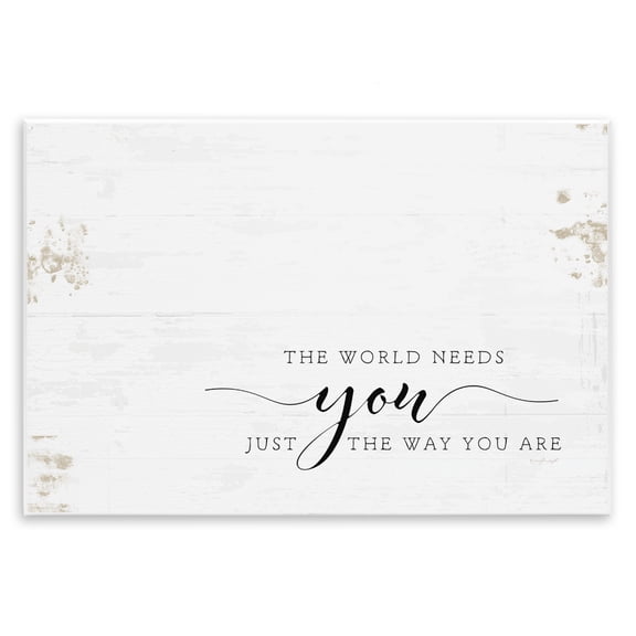 Stupell Industries Farmhouse The World Needs You Wall Plaque Art, 15 x 10, by Jennifer Pugh