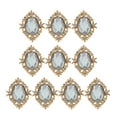 thumbnail image 2 of Bouton en Strass Cristal Cabochon à Dos Plat 30x25mm, 2 of 7
