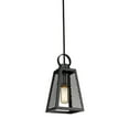 thumbnail image 3 of Golden Lighting Abbott - One Light Small Pendant, Black Finish with Black Mesh Shade, 3 of 5