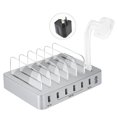 thumbnail image 1 of Cargador multifunción inteligente y rápido Cargador USB con soporte de administrador de 6 líneas, 1 of 1