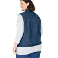 thumbnail image 2 of Woman Within Plus Size Stretch Denim Vest Jean Vest, 2 of 6