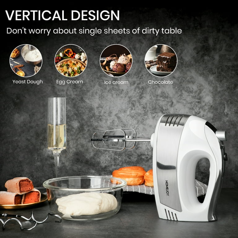 Hand Mixer Electric, [Upgraded] Kitchen Handheld Mixer for Baking Cake Egg  Cream