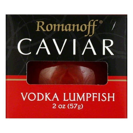 Romanoff Caviar Red Lumpfish in Vodka, 2 OZ (Pack of