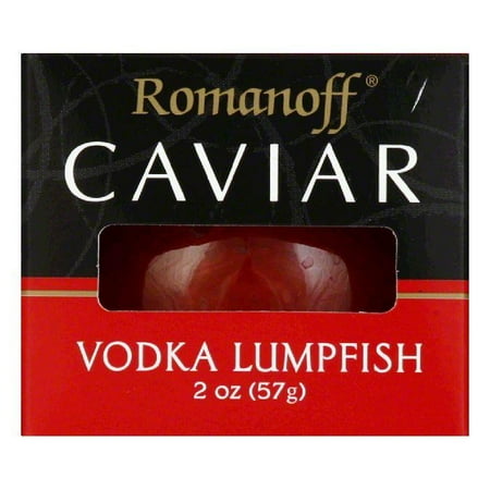 Romanoff Caviar Red Lumpfish in Vodka, 2 OZ (Pack of