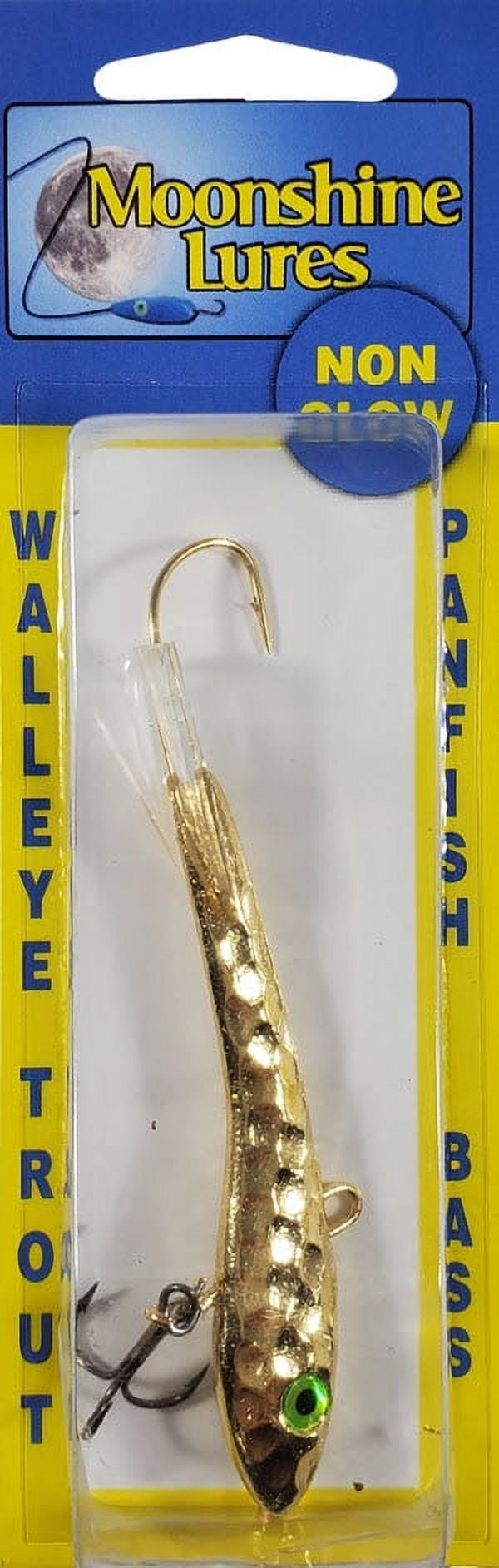 Moonshine Lures, Fishing Lure Jig, Shiver Minnow 3", Gold