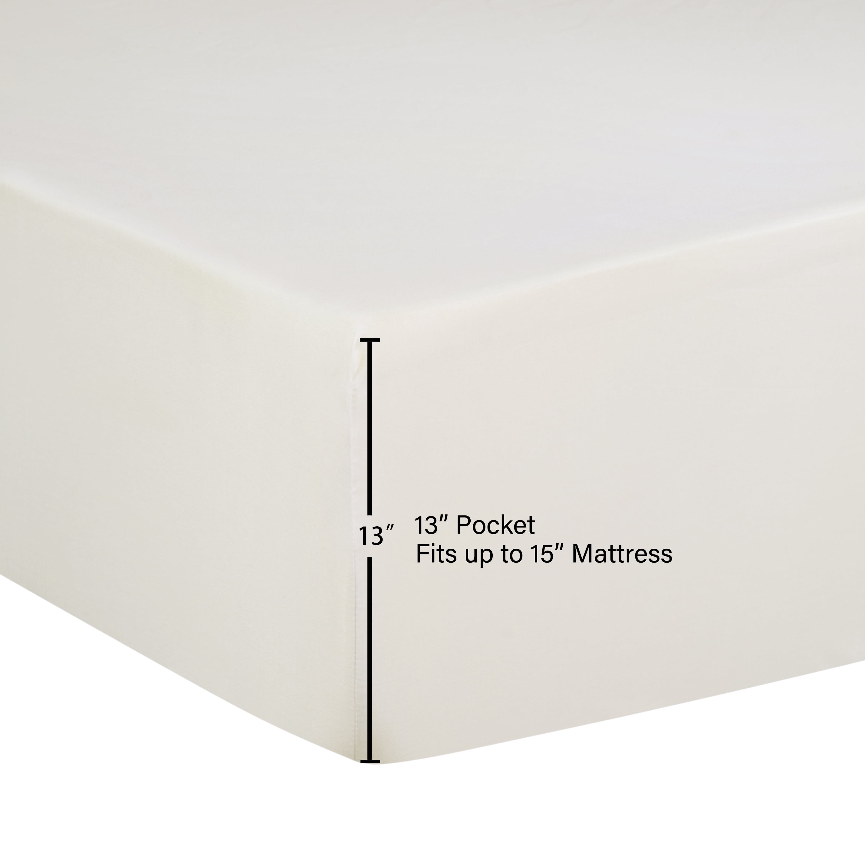 Mainstays by Becky G. & Alejandra 4-Piece Seashell Beige Super Soft Brushed Microfiber Bed Sheet Set, Full