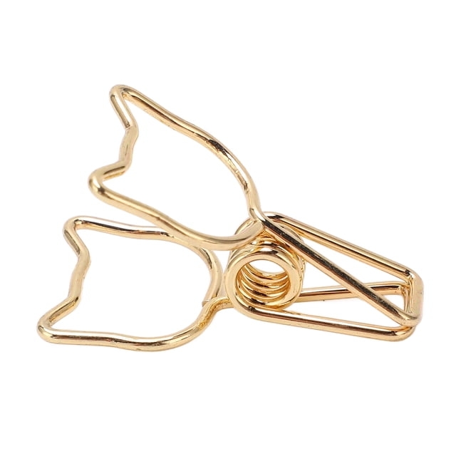 Paper Clamps, Metal Material Strong Clamping Force Binder Clips 100pcs Hollowed For Office