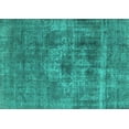 thumbnail image 1 of Ahgly Company Machine Washable Indoor Rectangle Oriental Turquoise Blue Industrial Area Rugs, 7' x 9', 1 of 4