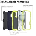 thumbnail image 4 of Armadura a prueba de golpes Defender funda de teléfono para iphone 11 12 13 14 15 Pro Max X XS XR XSMAX 7 8 Plus SE2 SE4 PC duro + cubierta trasera de TPU, 4 of 5