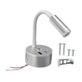 thumbnail image 2 of koolsoo RV Reading Lamp Night Light Bedside Light RV Light for Boat Van Trailer Silver B, 2 of 9