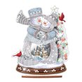 thumbnail image 1 of Pintura de Diamantes Wdftyju Decoración de Escritorio Muñeco de Nieve de Navidad de Madera, 1 of 7