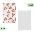 thumbnail image 6 of Golf Towels for Golf Bags For Men Women - Pale Red Lobster Print 24x16in Absorbent Quick Drying Golf Towel for Cleaning Golf Ball Club Golf Bag Accessories with Carabiner, 6 of 8